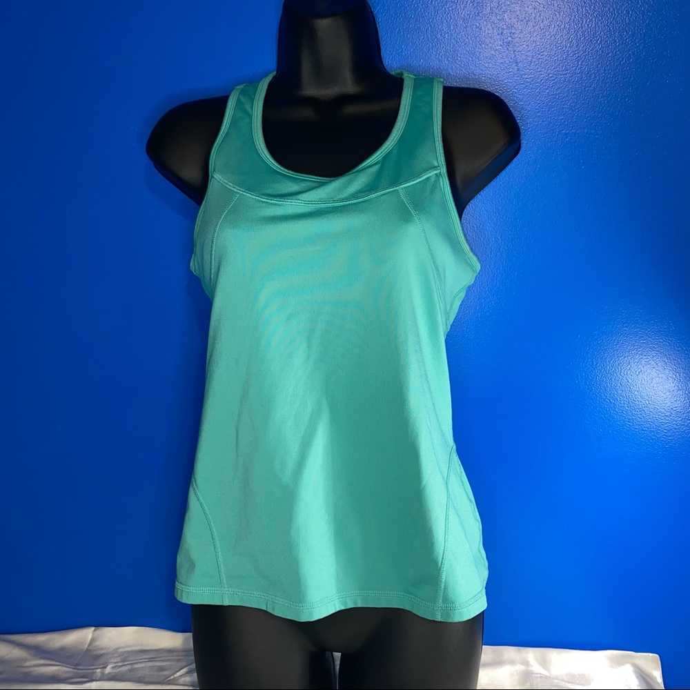 Athleta Tank with Bra Tank Top Teal